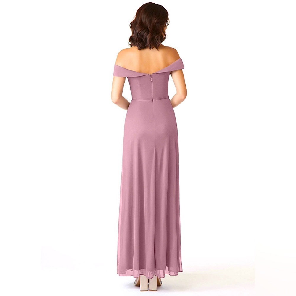 Azazie, Extra Small, Dusty Rose, Almendra Bridesmaid Dress - Picture 2 of 9